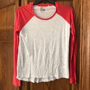 Nollie Red and Gray Long Sleeve T-Shirt